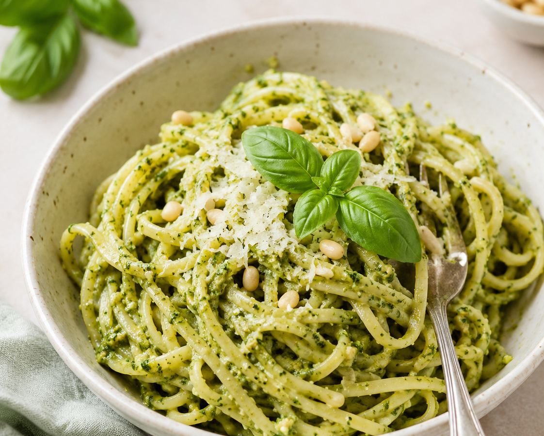 How to Make Fresh and Easy Pasta Pesto at Home